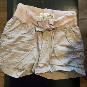 Maternity khaki shorts